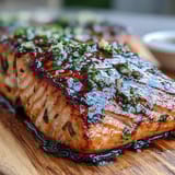 Cedar Plank Salmon Garlic Dill