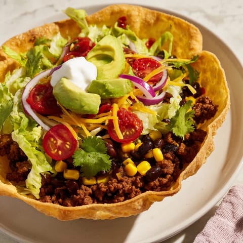 Taco Salad Tortilla Bowl