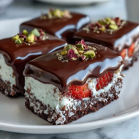 Dubai Chocolate Strawberry Bark