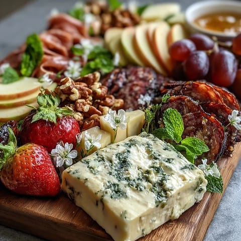 Spring Charcuterie Edible Flowers Fruits