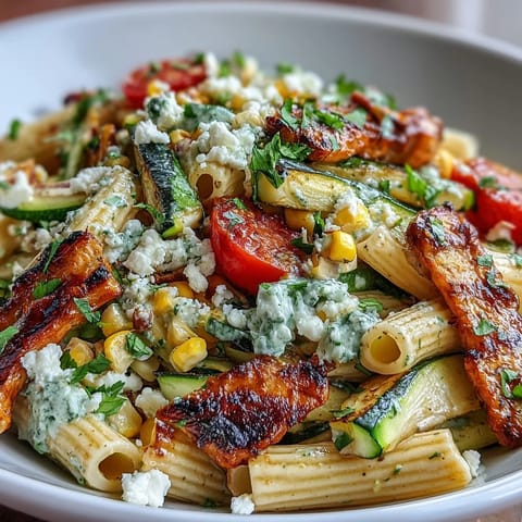 Pasta Salad with Grilled Zucchini