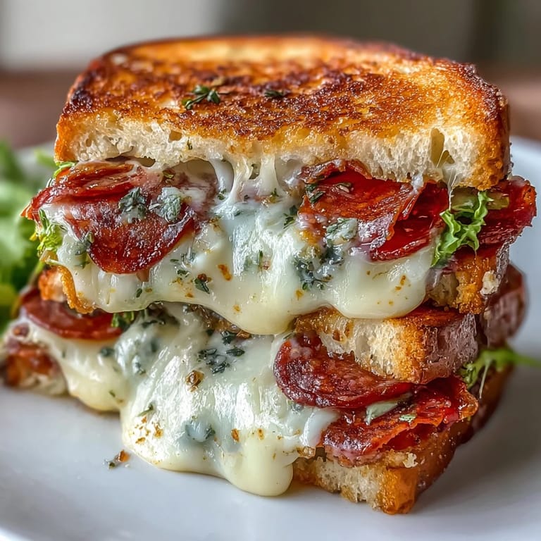 Close-up of a perfectly grilled Italian Sub sandwich, ready for a delicious bite.