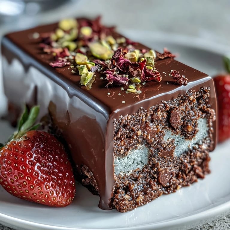 Dubai chocolate strawberry bark with swirled dark and white chocolate, topped with fresh strawberries and pistachios.