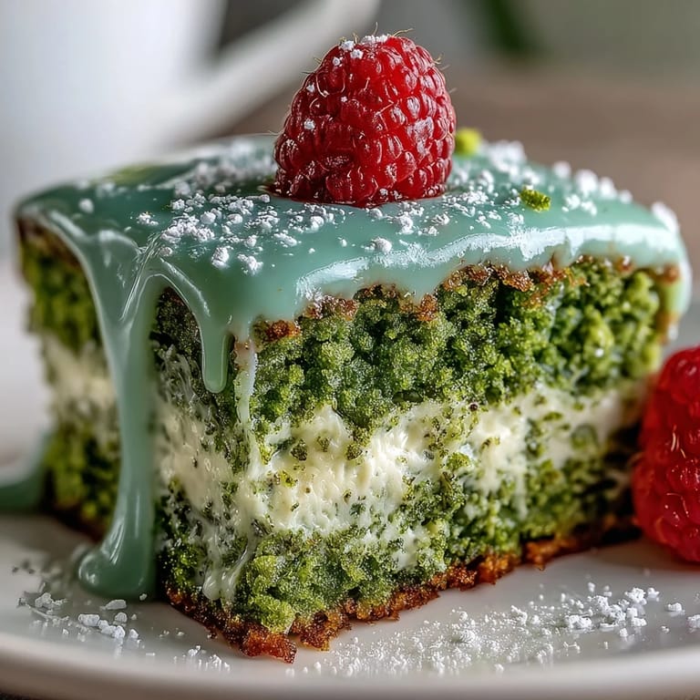 Fluffy, emerald green mini matcha birthday cake with artistic frosting swirls.