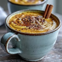 Golden-hued Turmeric and Ginger Golden Milk steams gently in a rustic mug, topped with a delicate cinnamon dusting.